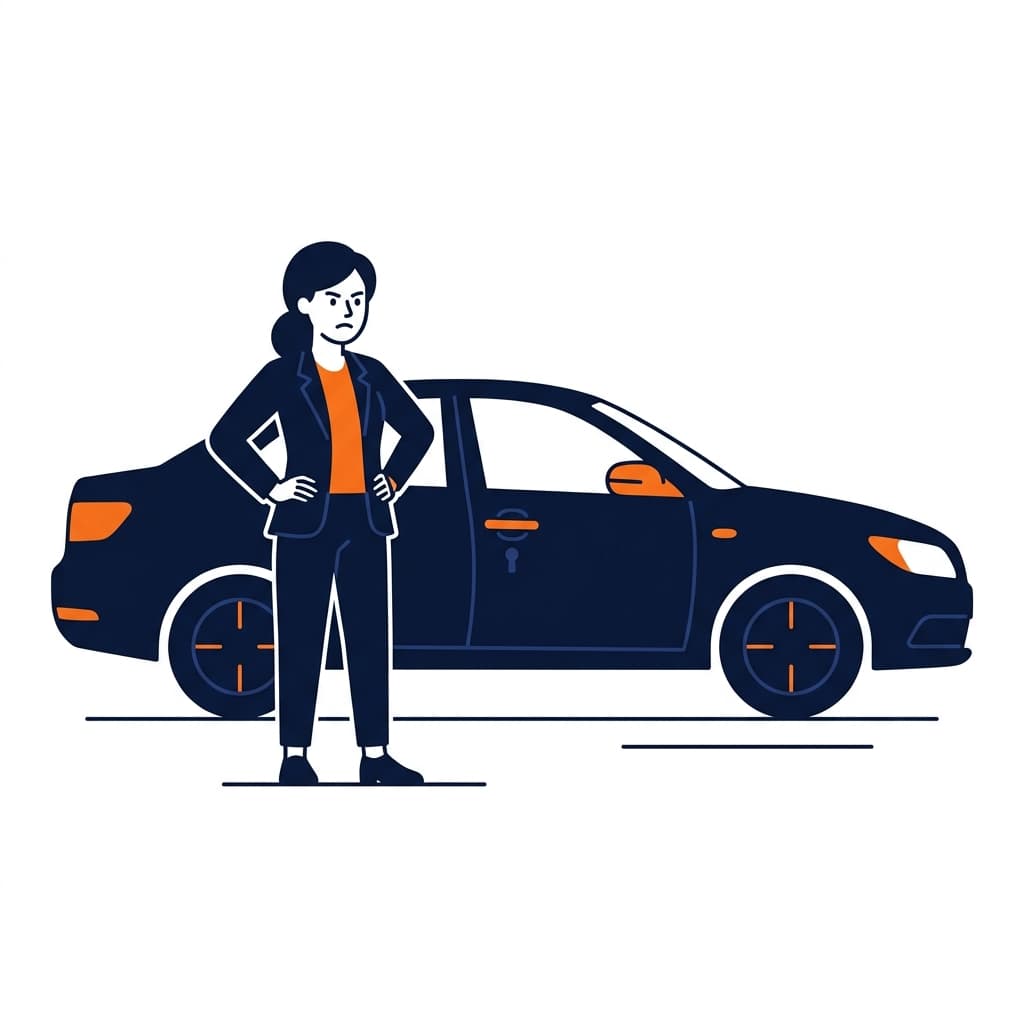 Schlüssel im Auto vergessen